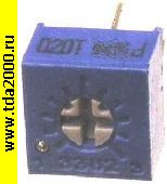 Подстроечный Резистор 1 мом горизонтальный 3362P