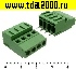 Клеммник на плату Разъём Клеммник XYEEK500-4 (5.0mm) терминальный блок  (колодка на плату для провода под винт)
