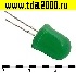 светодиод d=10мм зеленый 30 mCd 20
