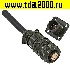 Разъём цилиндрические малогабаритный Разъём Цилиндрический малогабаритный XM14-4 cable socket + block plug