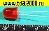 светодиод d=10мм красный 100-200mcd Gembird