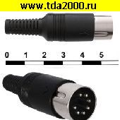 Разъём DIN Разъём DIN 7pin штекер на кабель 7-0251 (СШ-7)