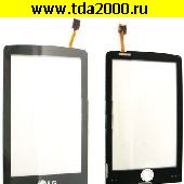 Для сотовых телефонов LG KS660 Тачскрин+стекло (черный)
