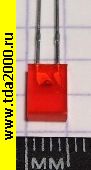 светодиод прямоугольный Светодиод прямоугольный 2х5х7мм красный L-113 HDT