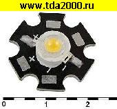 светодиод мощный Светодиод мощный желтый? 80-90Lm 2700-3500K 3,4в 1WR