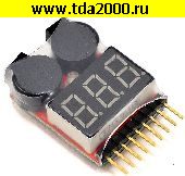Детектор, пробник, индикатор Индикатор напряжения LiPo аккумуляторов со звуковым оповещением о низком заряде Тестер-