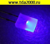 светодиод прямоугольный Светодиод прямоугольный 2х5х7мм синий супер яркий рассеянный 3.0~3.2в