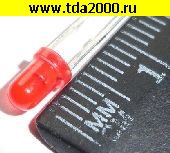 светодиод d=3мм красный DFL-3014URD-6 6000mcd