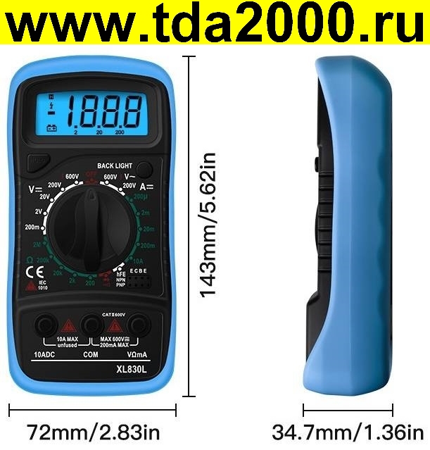 мультиметр Мультиметр XL830L (зеленый чехол)