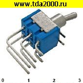 Тумблер Микротумблер MTS-203-C4 on-off-on