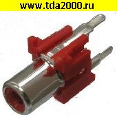 Разъём тюльпан (RCA) Разъём RCA RCA-102P гн на плату