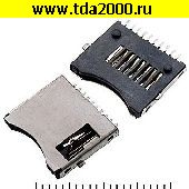 Держатель карт Разъём Держатель micro-SD SMD 10pin switch M