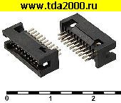 Разъём IDC Разъём IDC DC3-20 1.27mm W=1.27 mm