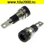 Разъём высокочастотный Z009 4mm panel jack BLACK