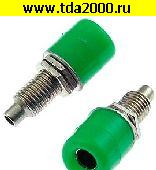 Разъём высокочастотный Z011 4mm panel jack GREEN