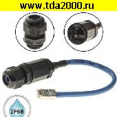 Разъём RJ-45 Разъём RJ-45 герметичный RJ45M20L25-6B