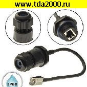 Разъём RJ-45 Разъём RJ-45 герметичный RJ45M25L25-5B