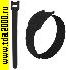 кабель Хомут многоразовый липучка 150х12 мм, черный (100шт)