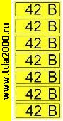разное Информационный знак 42 В» 35х100