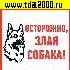 разное Информационный знак Осторожно злая собака 200х200