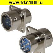 Разъём Быстроразъёмный Разъём Быстроразъемный XS12-4 (Zn) panel plug