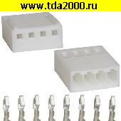 Разъём Питания низковольтный Разъём Питания низковольтный HU-04 pitch 2.54mm+Terminal