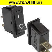 Переключатель клавишный Клавишный переключатель RS-101-16C on-off черный