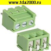 Клеммник на плату Разъём Клеммник RG302-3.5-03P терминальный блок  (колодка на плату для провода под винт)