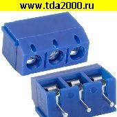 Клеммник на плату Разъём Клеммник RG301-5.0-03P терминальный блок  (колодка на плату для провода под винт)