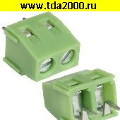 Клеммник на плату Разъём Клеммник RG304-5.0-02P терминальный блок  (колодка на плату для провода под винт)