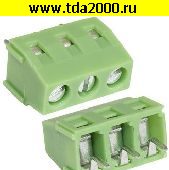 Клеммник на плату Разъём Клеммник RG304-5.0-03P терминальный блок  (колодка на плату для провода под винт)