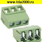 Клеммник на плату Разъём Клеммник RG128-5.0-03P терминальный блок  (колодка на плату для провода под винт)