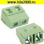 Клеммник на плату Разъём Клеммник RG128-7.5-02P терминальный блок  (колодка на плату для провода под винт)