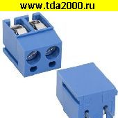 Клеммник на плату Разъём Клеммник RG305-5.0-02P терминальный блок  (колодка на плату для провода под винт)
