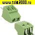 Клеммник на плату Разъём Клеммник RG308-2.54-02P терминальный блок  (колодка на плату для провода под винт)