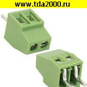 Клеммник на плату Разъём Клеммник RG308-2.54-02P терминальный блок  (колодка на плату для провода под винт)