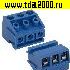 Клеммник на плату Разъём Клеммник RG332K-5.0-03P терминальный блок  (колодка на плату для провода под винт)