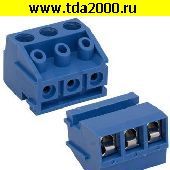 Клеммник на плату Разъём Клеммник RG332K-5.0-03P терминальный блок  (колодка на плату для провода под винт)