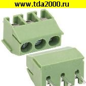 Клеммник на плату Разъём Клеммник RG350-3.5-03P терминальный блок  (колодка на плату для провода под винт)