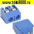 Клеммник на плату Разъём Клеммник RG306-5.0-02P терминальный блок  (колодка на плату для провода под винт)