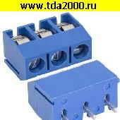 Клеммник на плату Разъём Клеммник RG306-5.0-03P терминальный блок  (колодка на плату для провода под винт)