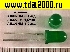 светодиод d=5мм зеленый (АЛ307 ВМ)