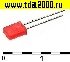 светодиод прямоугольный Светодиод прямоугольный 2x5x7мм красный 30mcd 2,1v