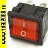 Переключатель клавишный Клавишный 21х24 6pin красный MIRS-202(A)-4C on-off выключатель рокерный (Переключатель коромысловый)