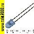 светодиод мощный Светодиод мощный синий 1600mcd 3,4в 5 oval