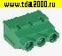 Клеммник на плату Разъём Клеммник DG636-7.62-03P-14-00A(H) терминальный блок  (колодка на плату для провода под винт)