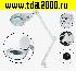 Лупа Лупа настольная 20701L на струбцине Х5 со светодиод. подсветкой белая