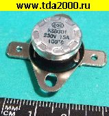 предохранитель термореле 100°C 15А KSD301 норм.замкн.