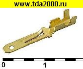 Низкие цены Клемма ножевая Разъём 2,8 DJ611-2.8A.B вилка
