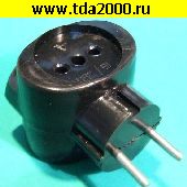 сетевой SCZ-шнур 220в Тройник сетевой черный